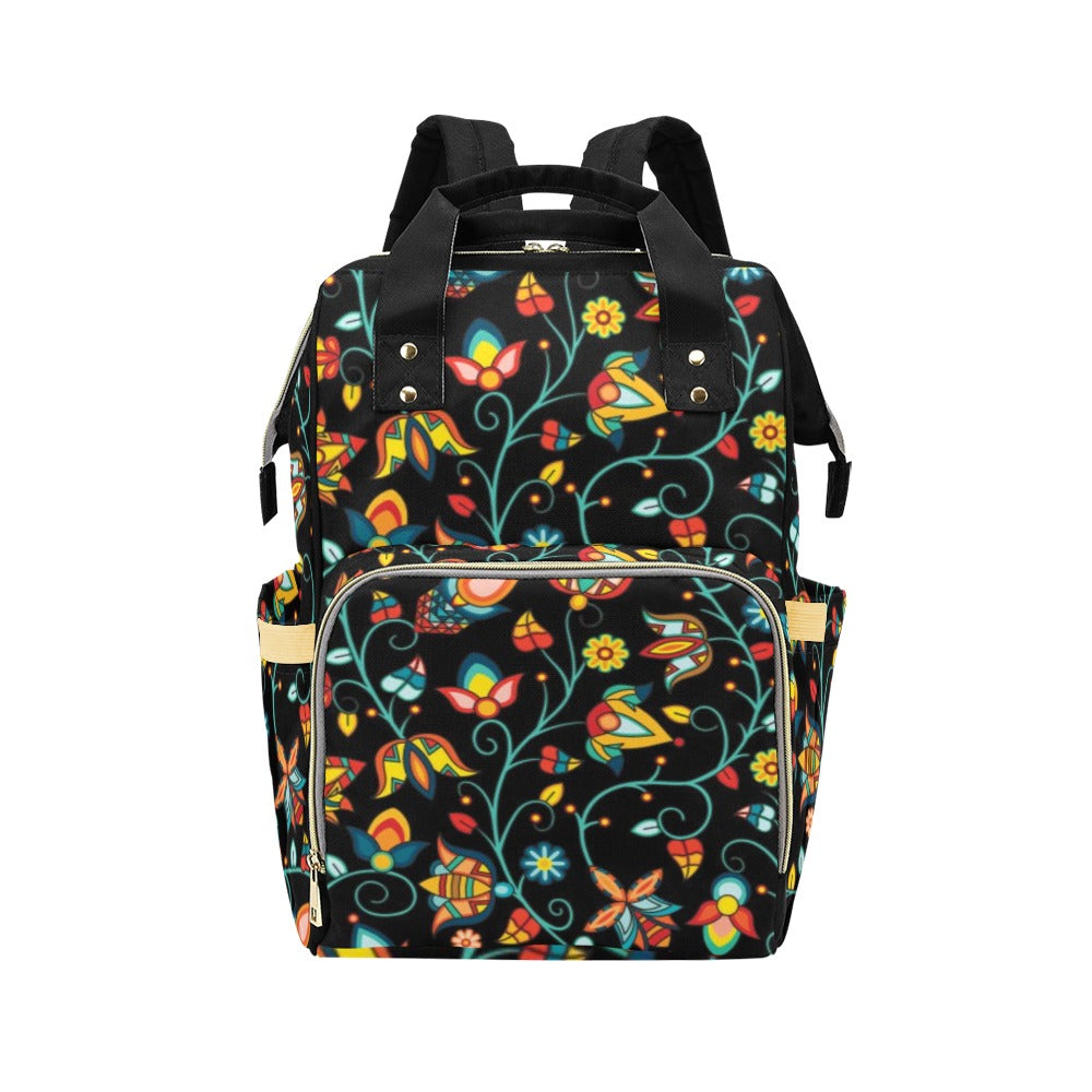 Thorny Path Black Multi-Function Diaper Backpack