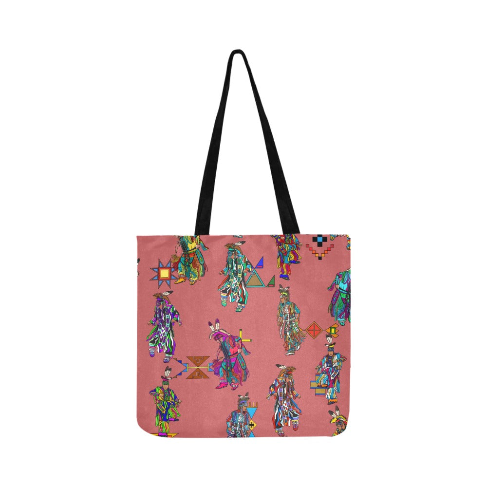 Men's Grass Dancers Terra Cotta Reusable Shopping Bag