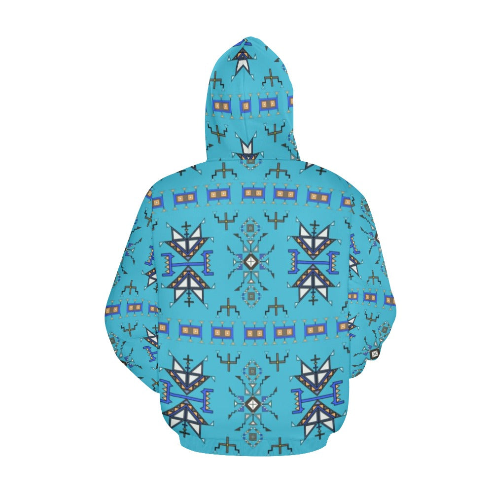 Eagle Strike Blue Hoodie for Women