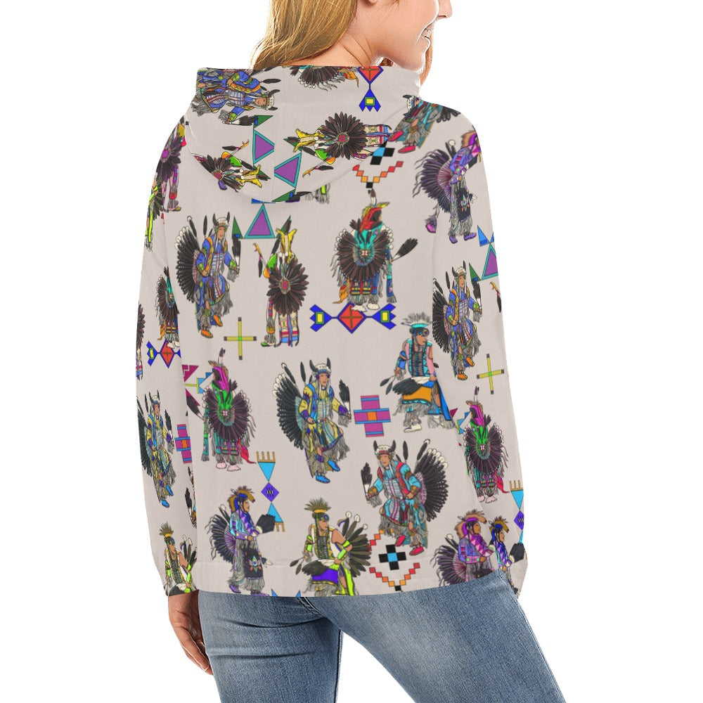 Men's Tradish Dancers Muslin White Hoodie for Women