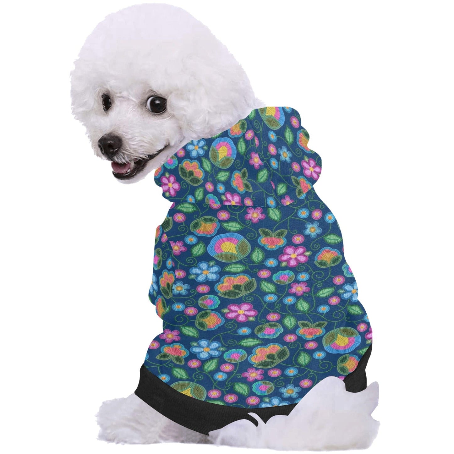 Turquoise Sunbeam Blue Pet Hoodie