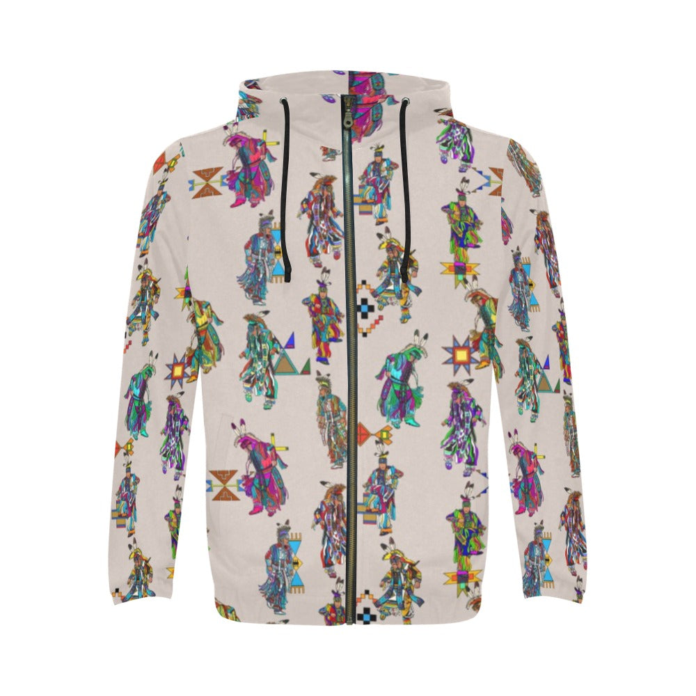 Men's Grass Dancers Muslin Zip Hoodie