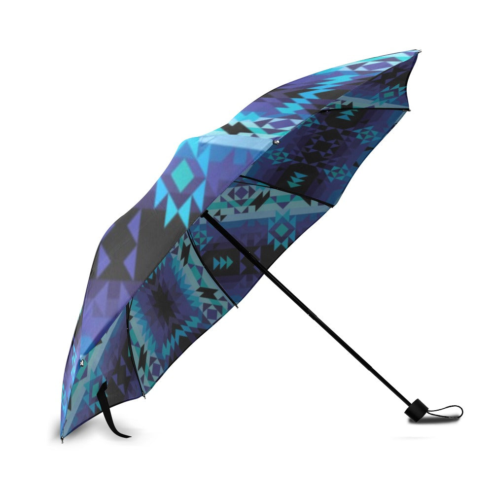Blue Star Foldable Umbrella
