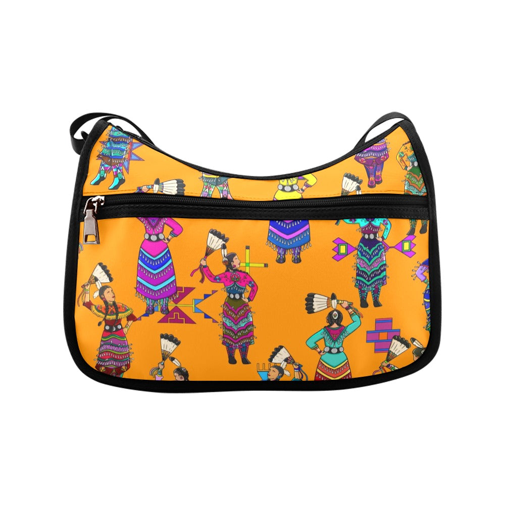 Women's Jingle Dancers Orange Crossbody Bag