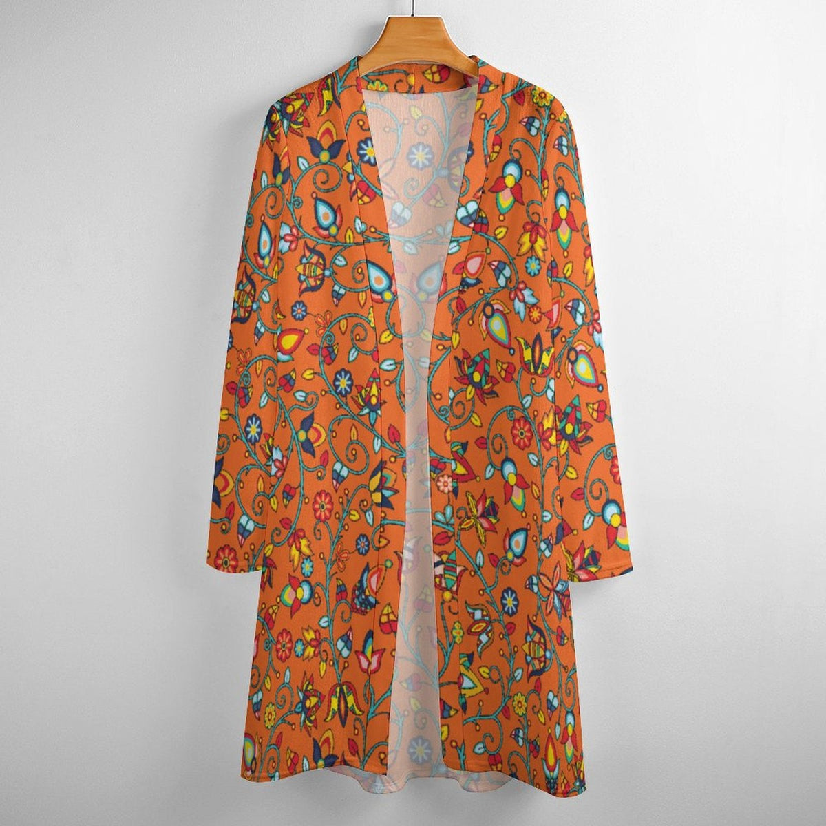 Thorny Path Orange Cardigan