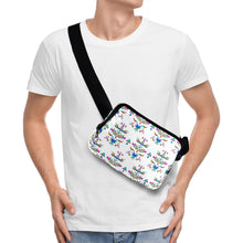 Load image into Gallery viewer, Dakota Damask White Belt Bag
