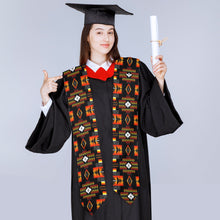 Load image into Gallery viewer, Seven Tribes Black Graduation Stole
