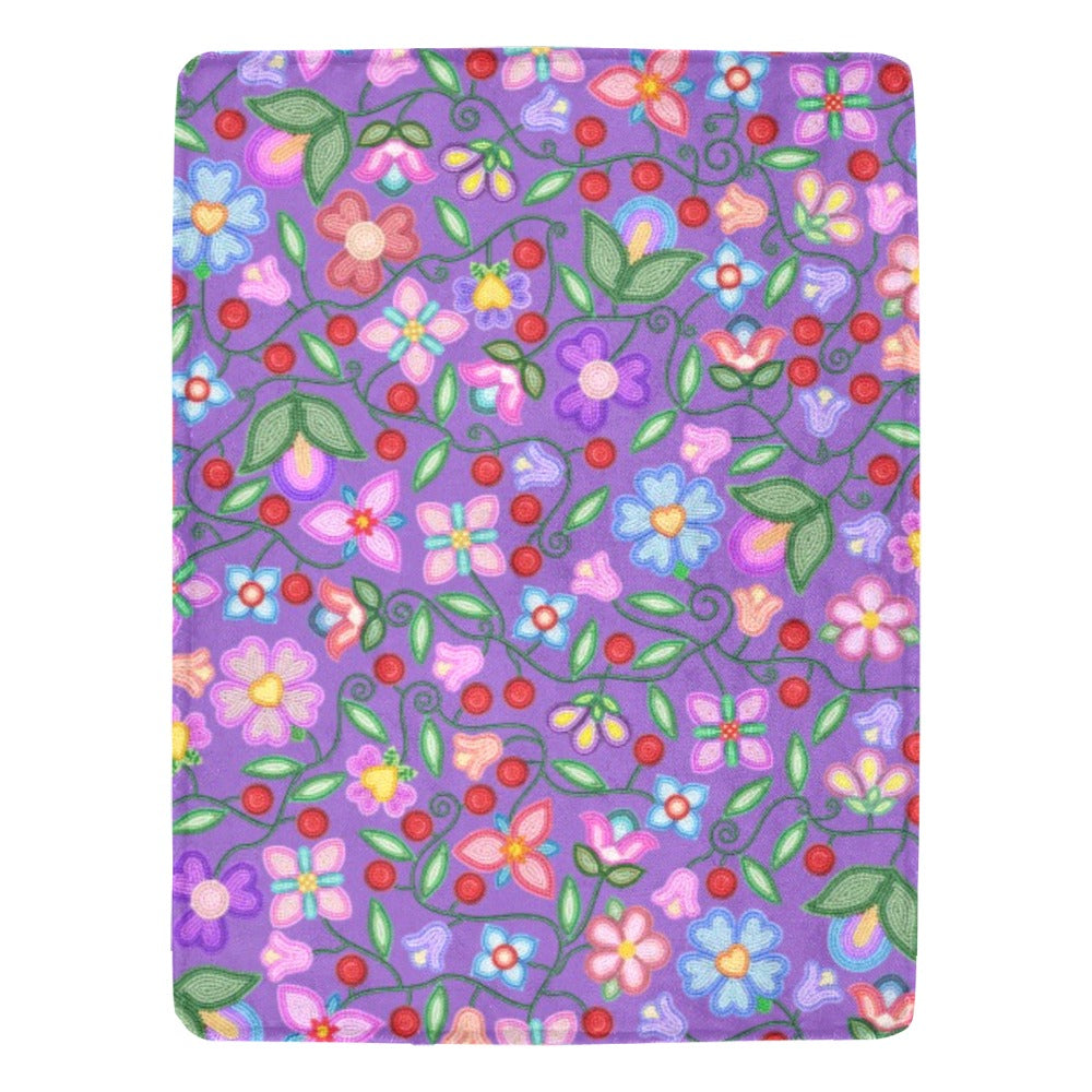 Petal Harmony Lavender X-Large Micro Fleece Blanket