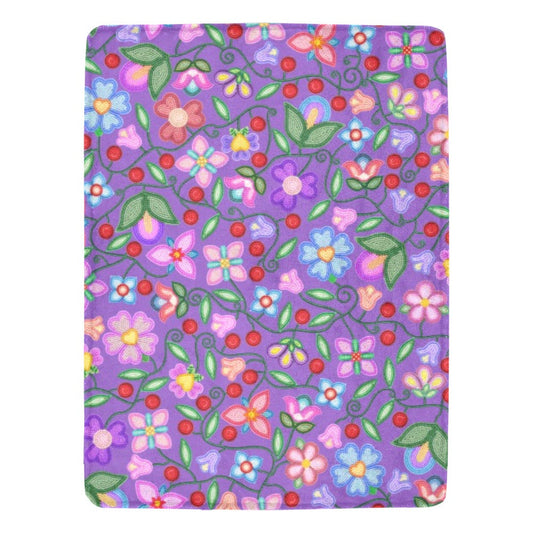 Petal Harmony Lavender X-Large Micro Fleece Blanket