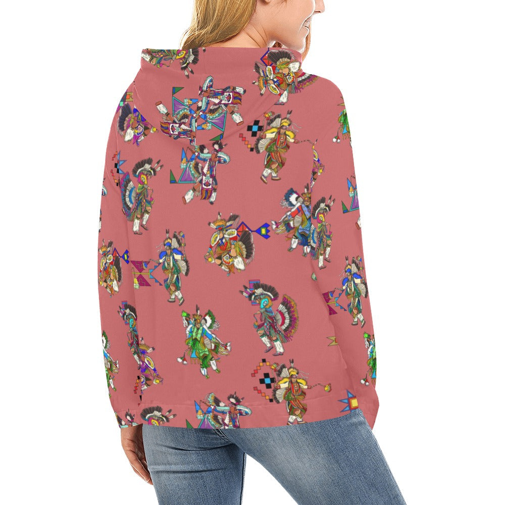 Men's Fancy Dancers Terra Cotta Hoodie for Women