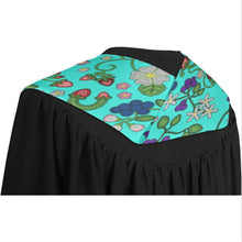 Load image into Gallery viewer, Grandmother Stories Turquoise Graduation Stole
