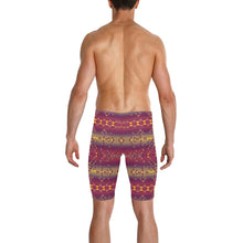 Load image into Gallery viewer, Gold Wool Men&#39;s Knee Length Swimming Trunks
