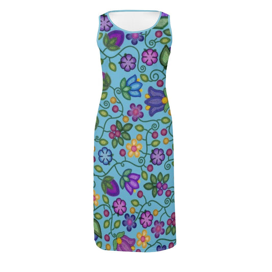 Bloom Uplift Sky Phaedra Sleeveless Open Fork Long Dress