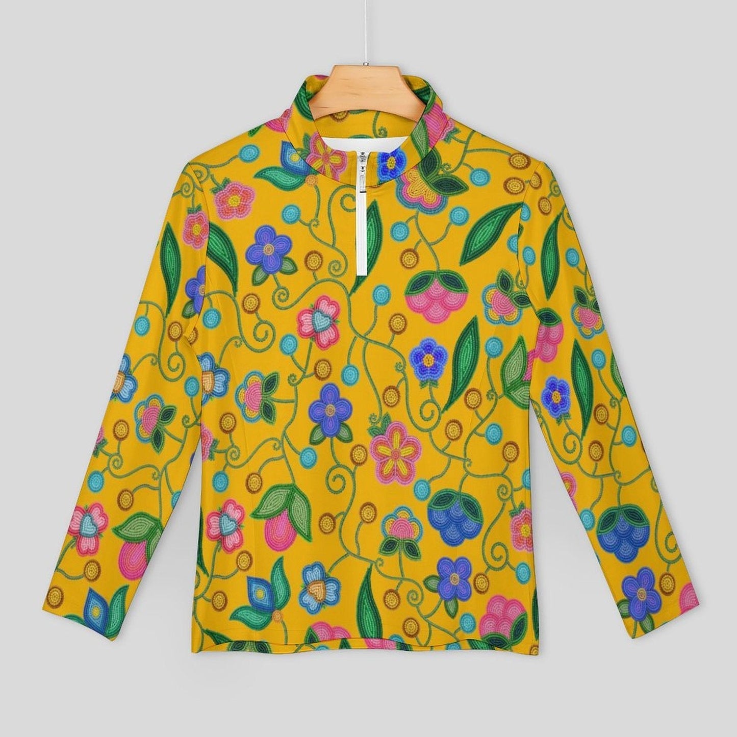 Skyberry Serenade Yellow Long Sleeve Yoga Shirt
