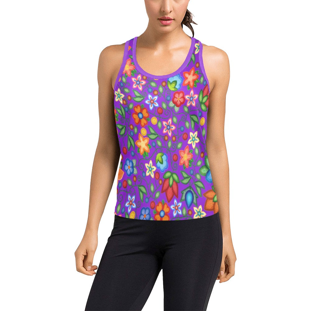 Morning Harmony Purple Racerback Tank Top