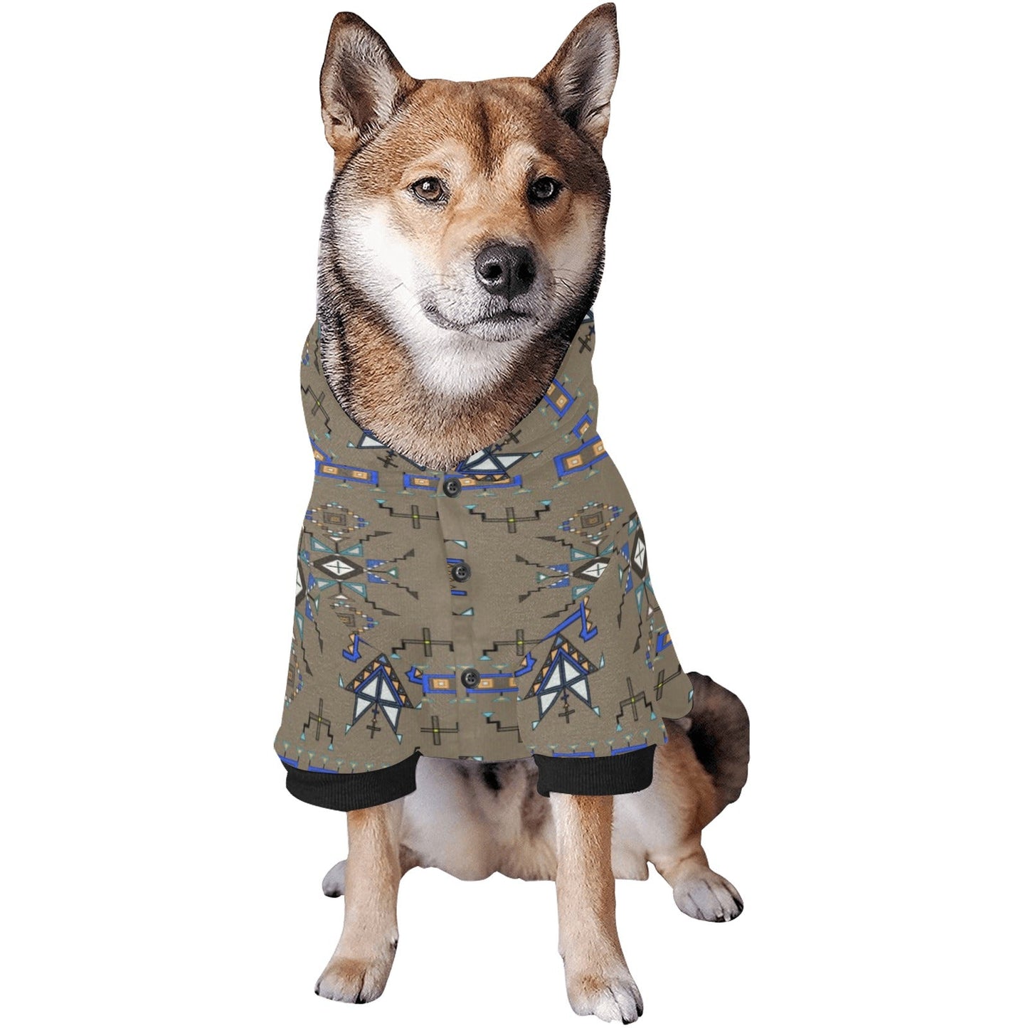 Eagle Strike Brown Pet Dog Hoodie