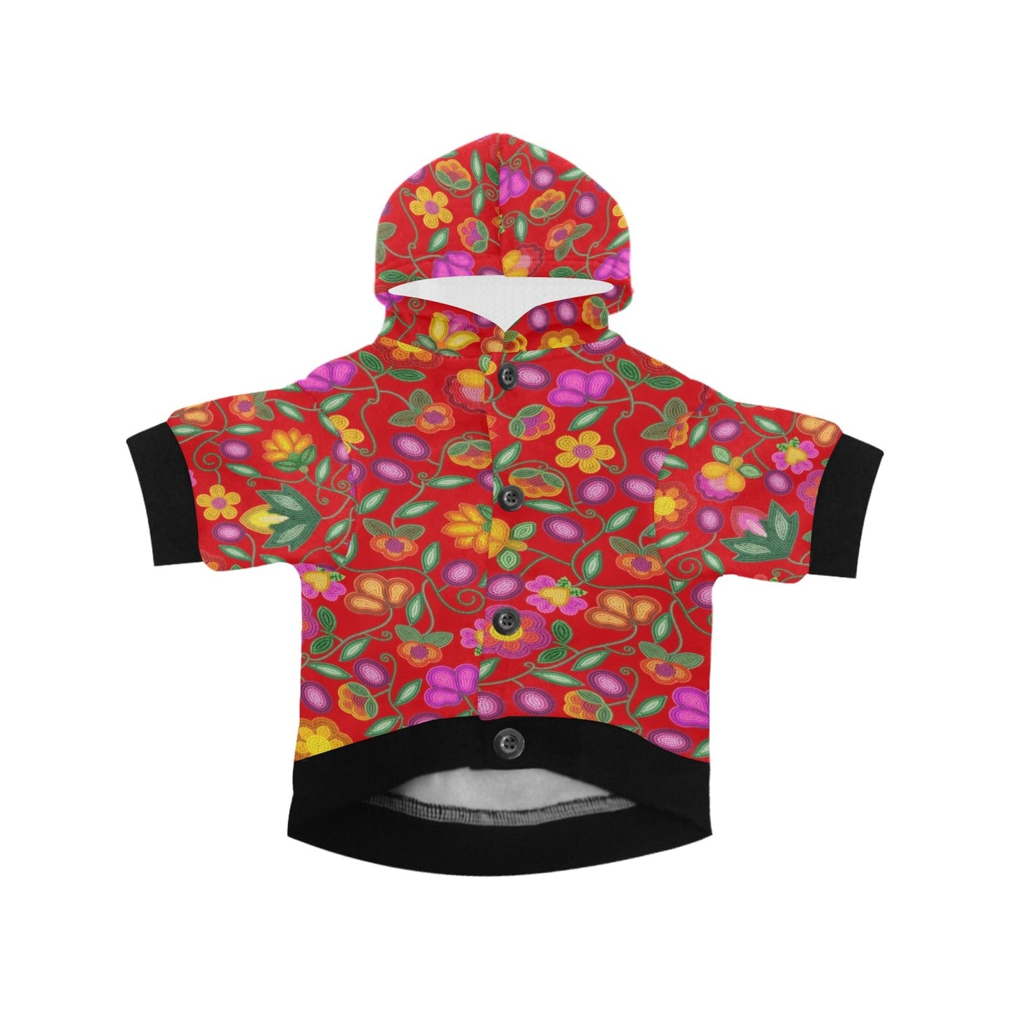 Boreal Bounty Red Pet Hoodie