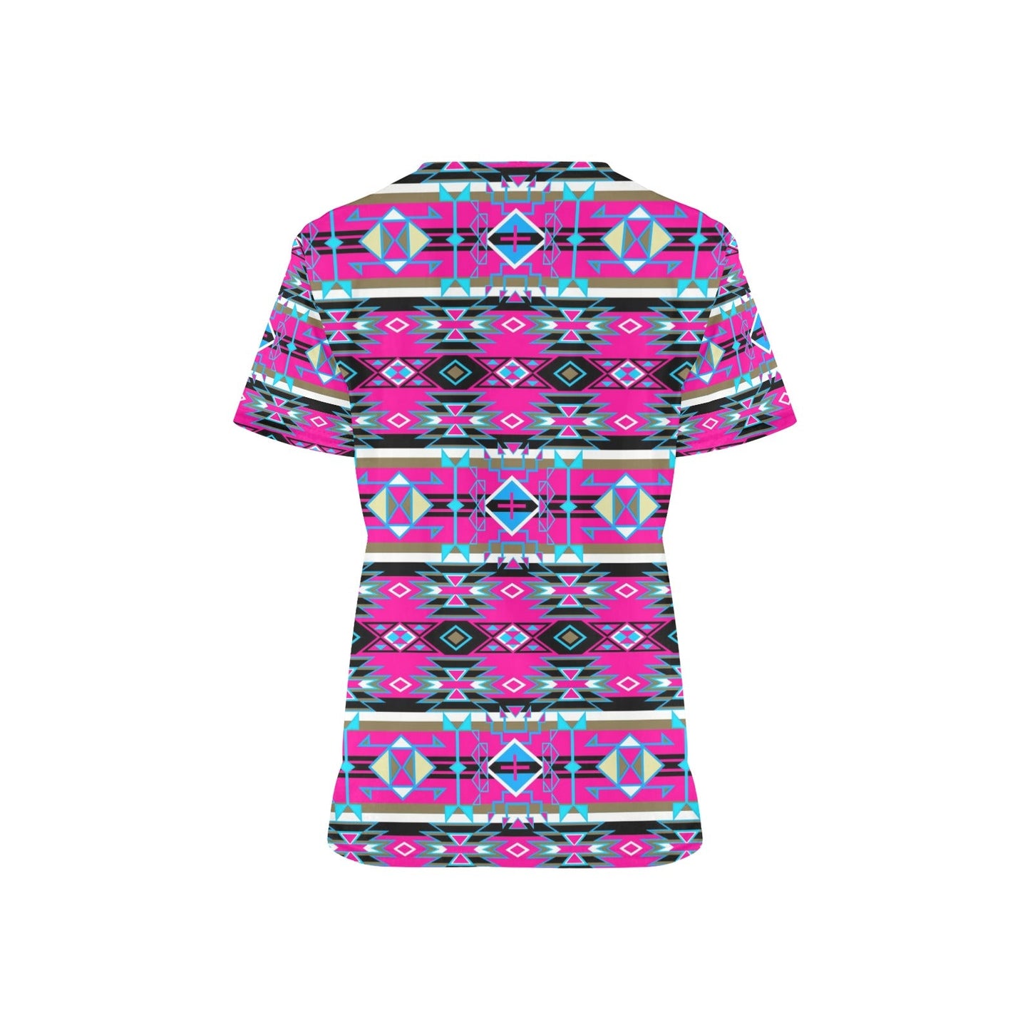 Force of Nature Sunset Storm Scrub Top