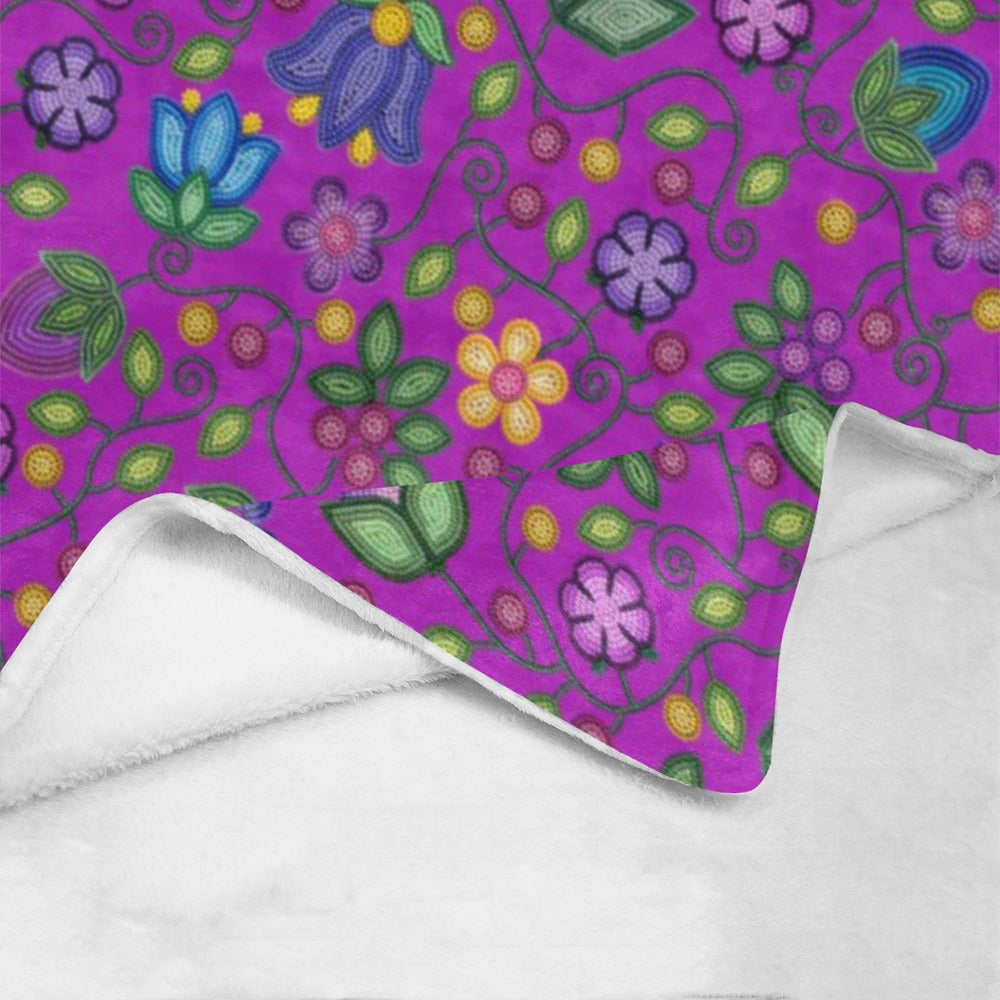 Bloom Uplift Purple Ultra-Soft Micro Fleece Blanket 40"x50"