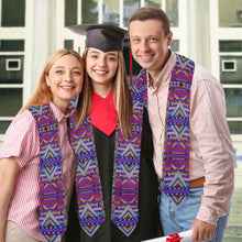 Load image into Gallery viewer, Medicine Blessing Purple Graduation Stole
