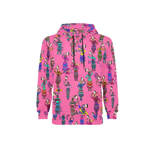 Women's Jingle Dancers Pink Fleece Hoodie