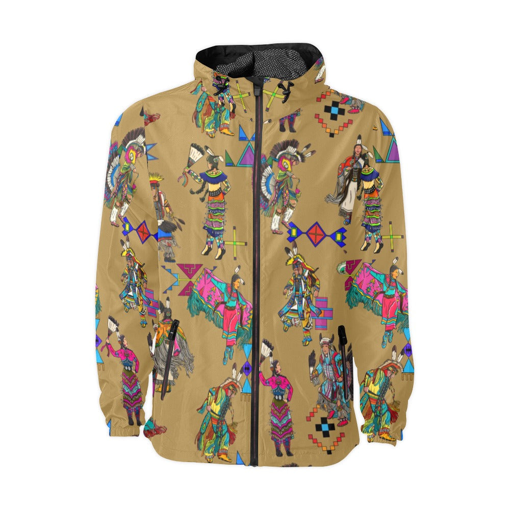 Grand Entry Dancers Earth Men's Windbreaker