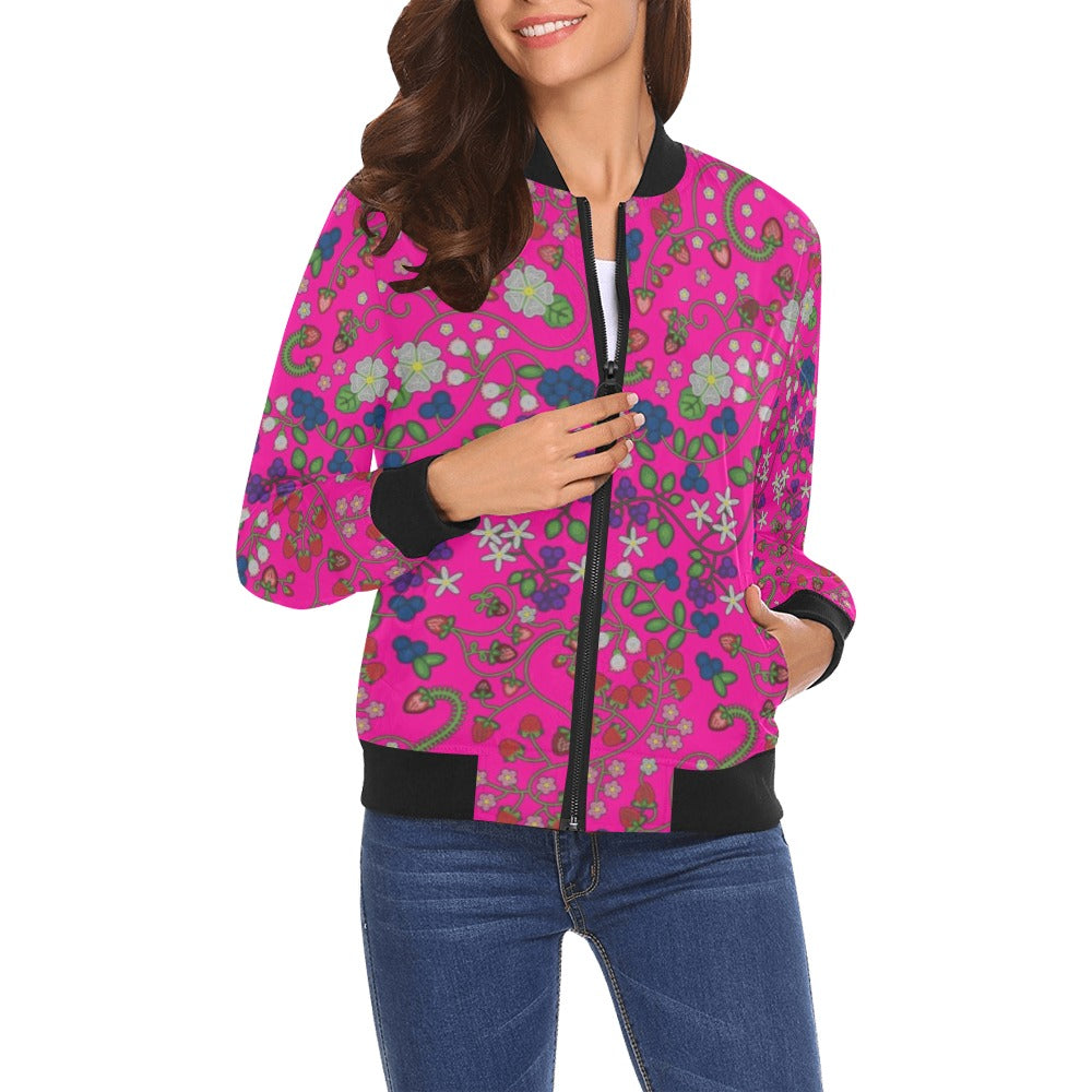 Grandmother Stories Blush Bomber Jacket for Women