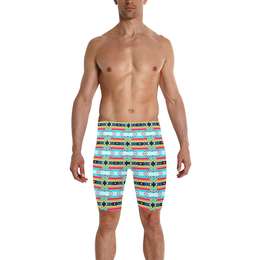 Sacred Spring Men's Knee Length Swimming Trunks