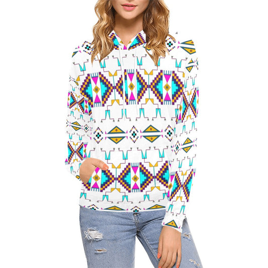 Rite of Passage White Hoodie for Women