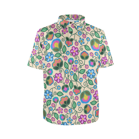 Turquoise Sunbeam Cream Polo Shirt