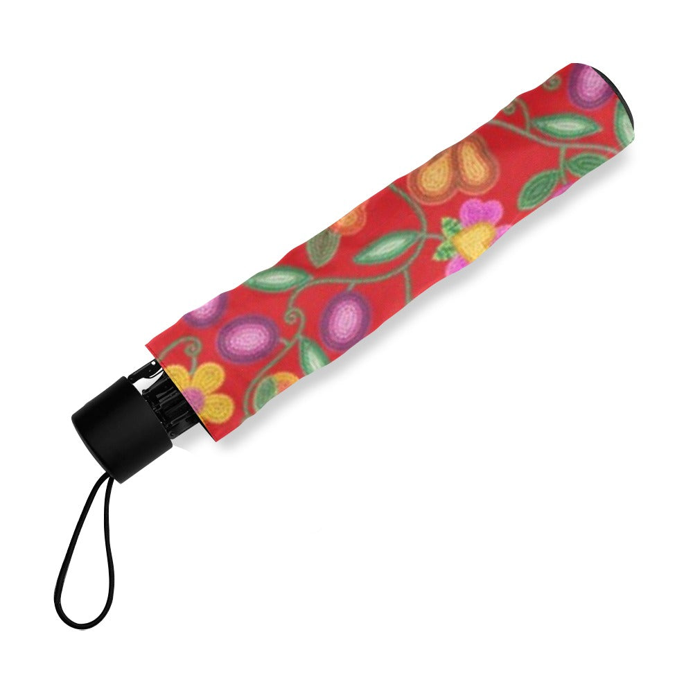 Boreal Bounty Red Foldable Umbrella