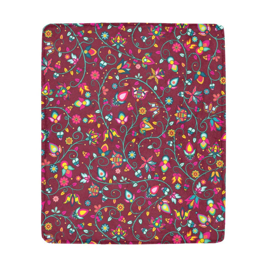 Thorny Path Cranberry Ultra-Soft Micro Fleece Blanket 50"x60"