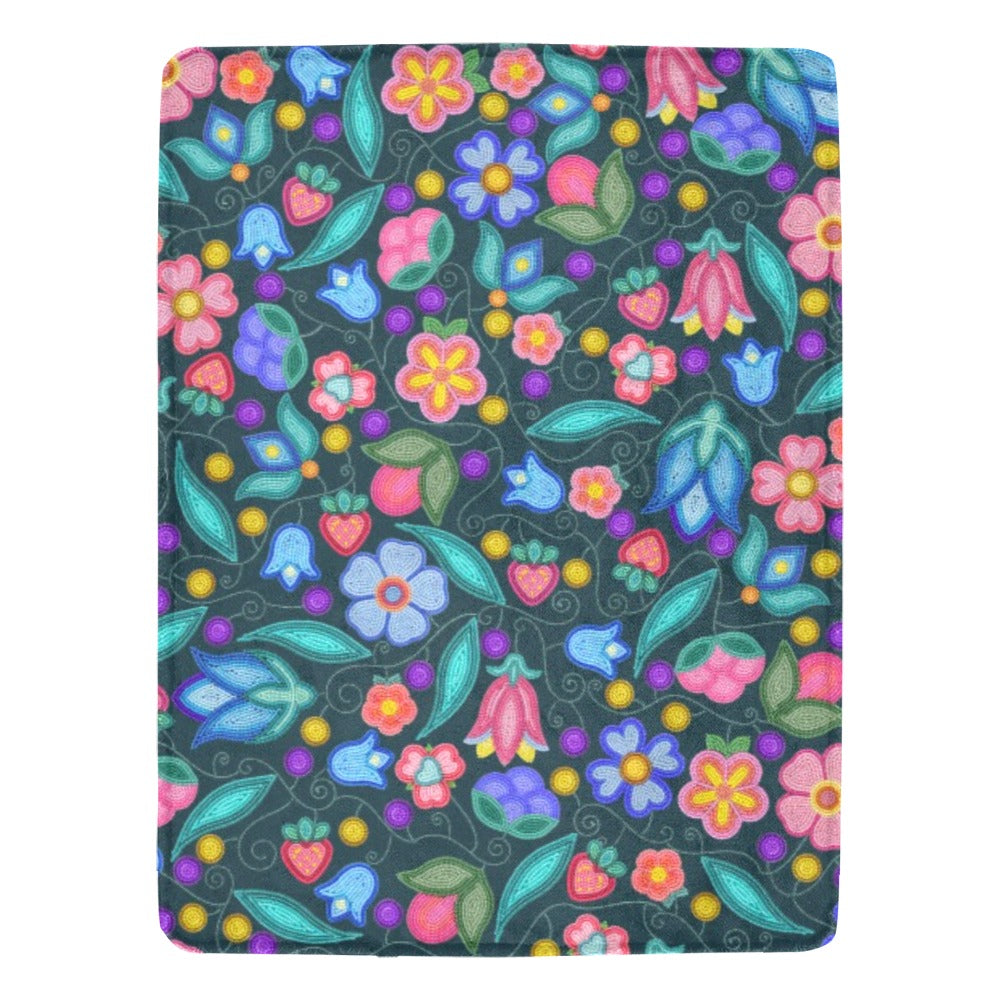 Sweet Offering Dark Teal X-Large Micro Fleece Blanket
