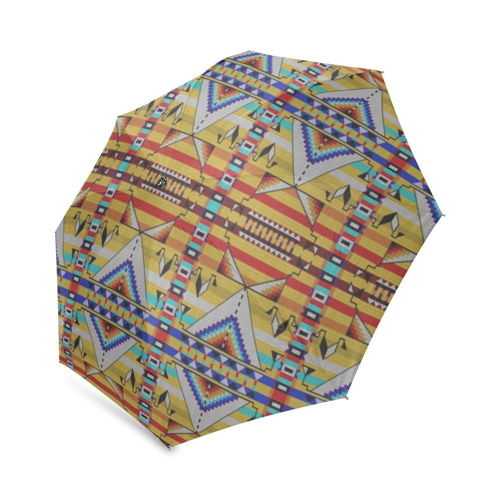Medicine Blessing Yellow Foldable Umbrella