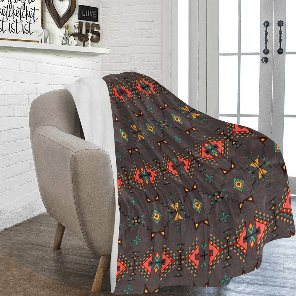 Thunder Flight Gray X-Large Micro Fleece Blanket