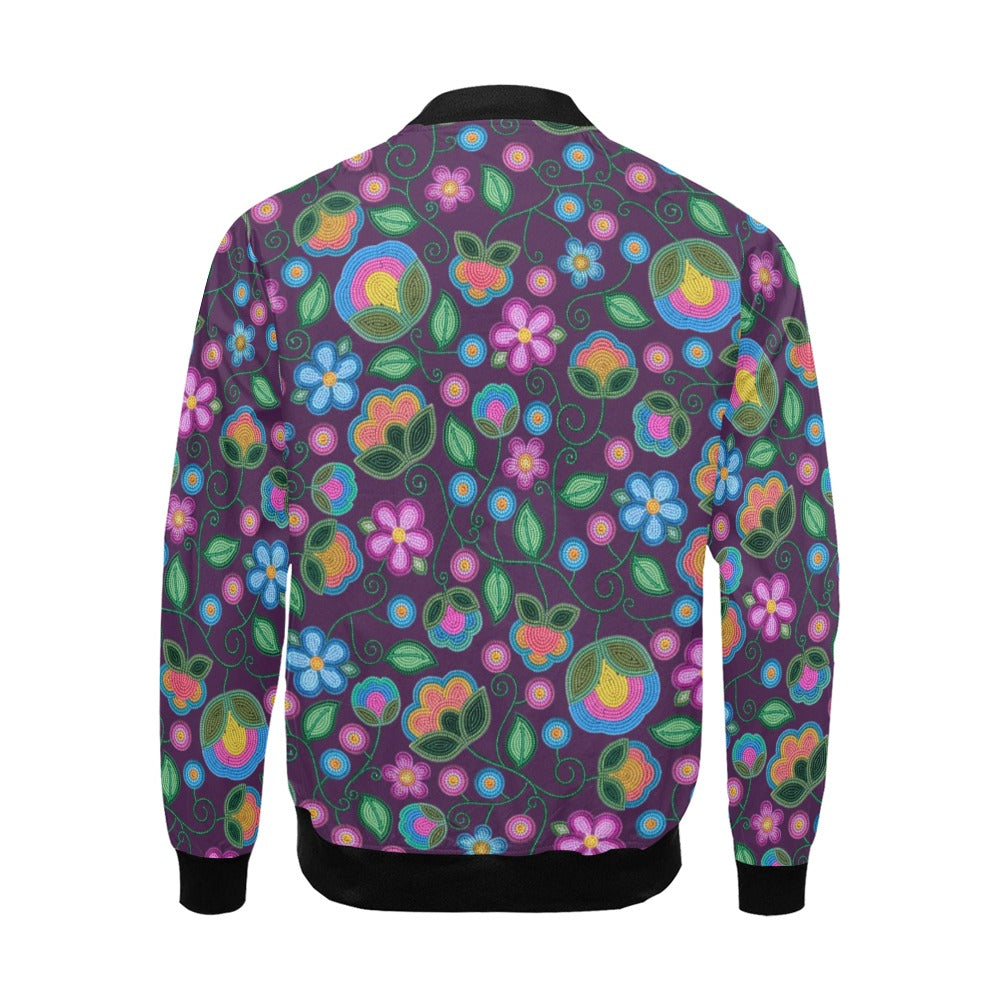 Turquoise Sunbeam Violet Bomber Jacket