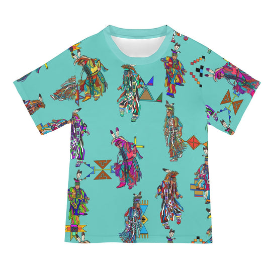 Men's Grass Dancers Eggshell Blue Tee