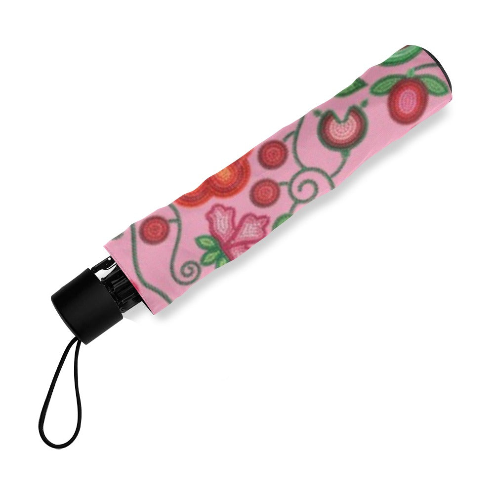 Rose Reverie Pink Foldable Umbrella