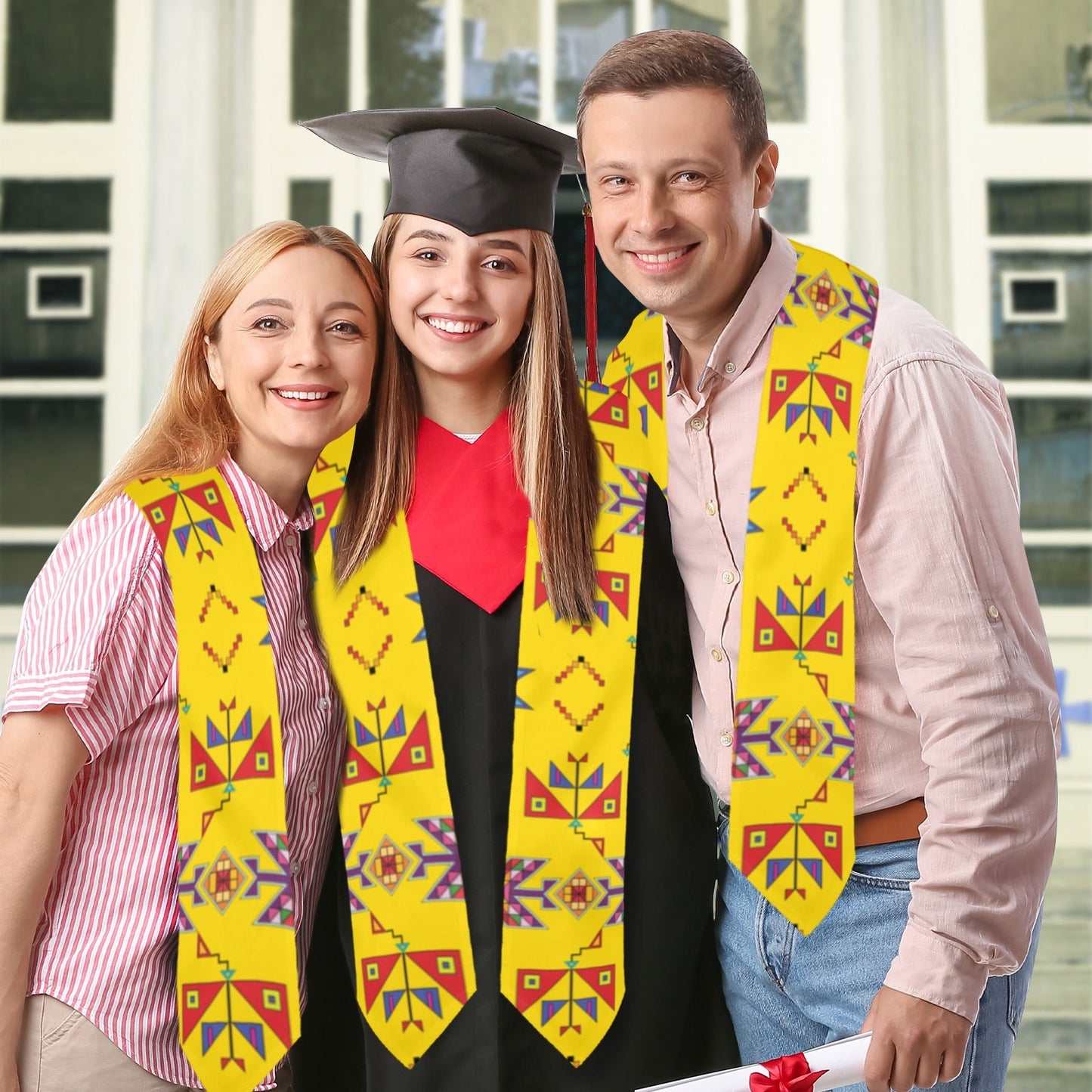 Scattered Generations Maize Graduation Stole