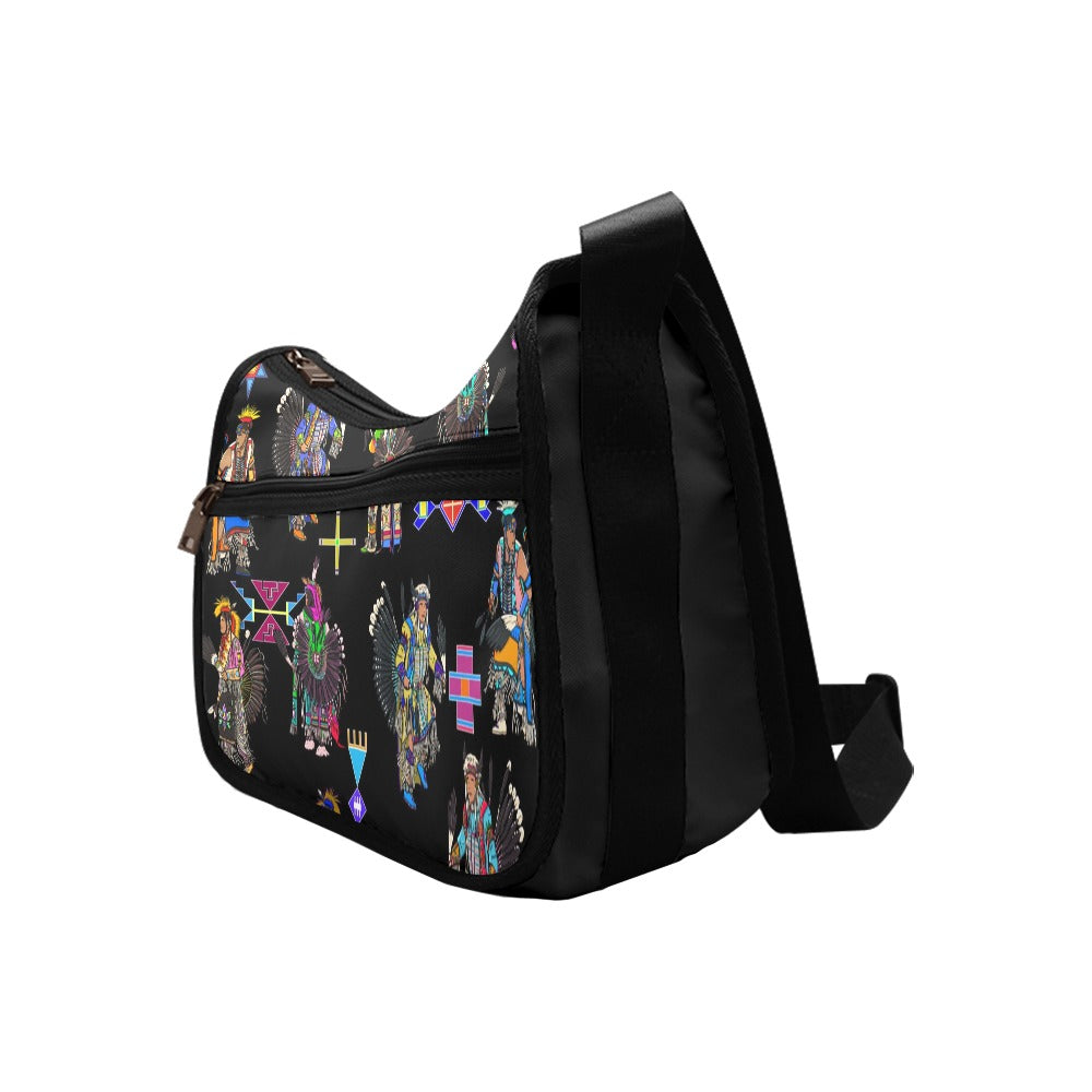 Men's Tradish Dancers Black Crossbody Bag
