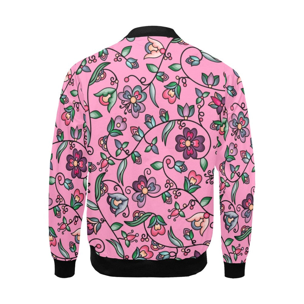 Amber Evening Garland Pink Bomber Jacket for Men