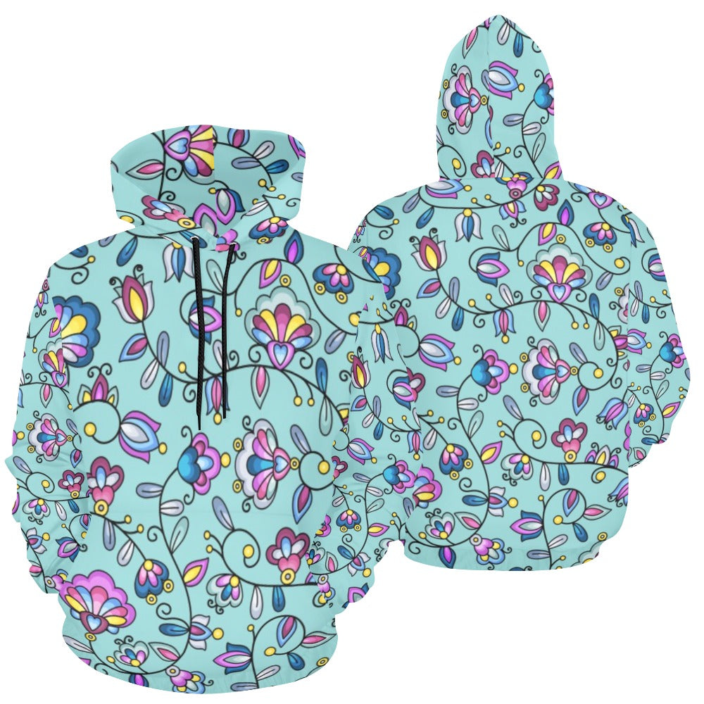Autumn Bundle Blessing Turquoise Hoodie for Women