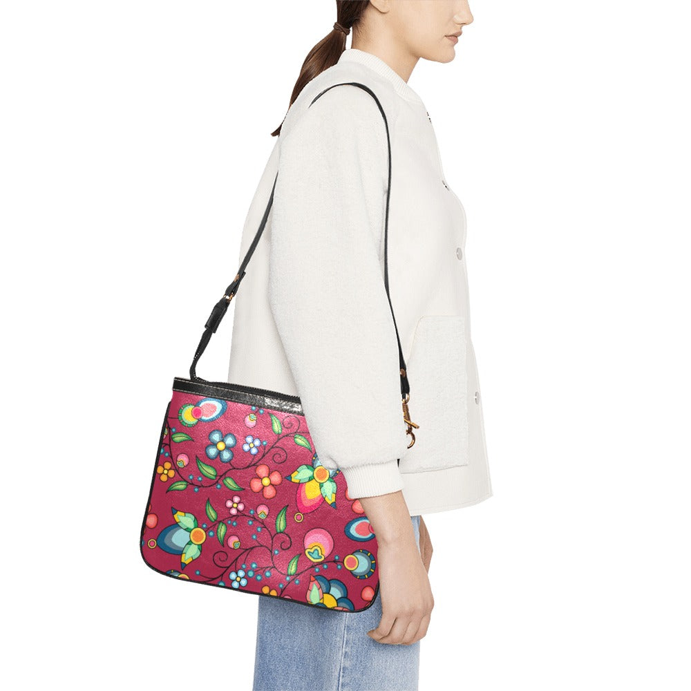Floral Bounty Magenta Small Shoulder Bag