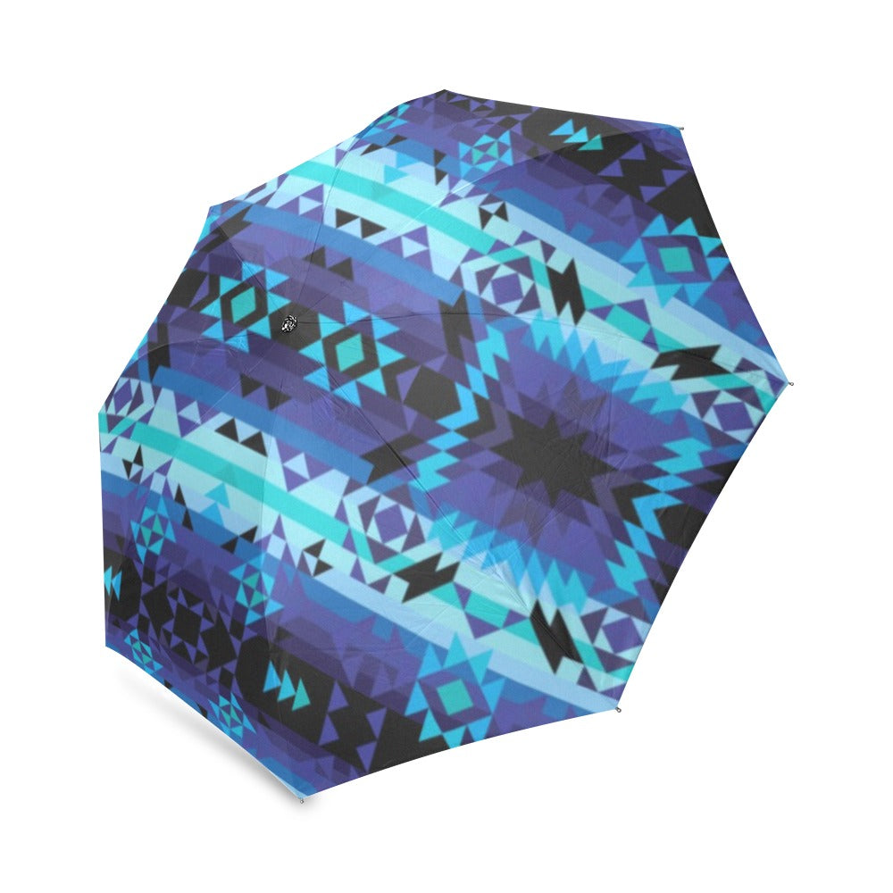 Blue Star Foldable Umbrella