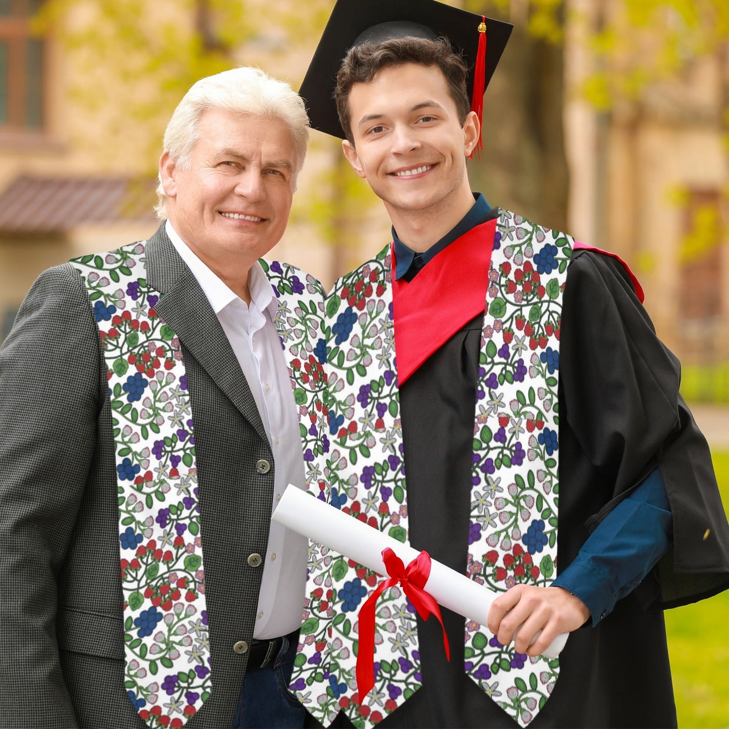 Takwakin Harvest White Graduation Stole