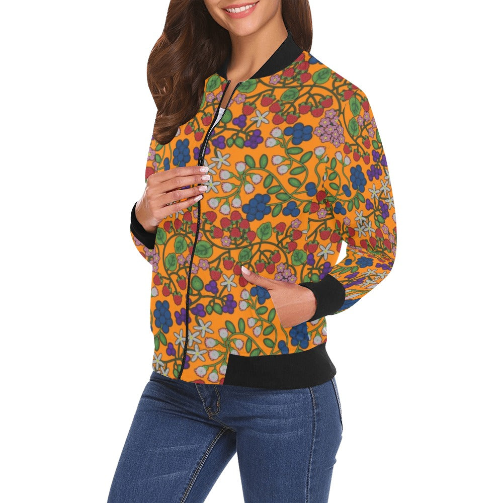 Takwakin Harvest Carrot Bomber Jacket for Women