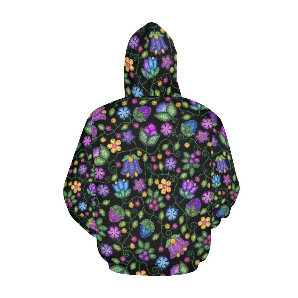 Bloom Uplift Black Hoodie for Women