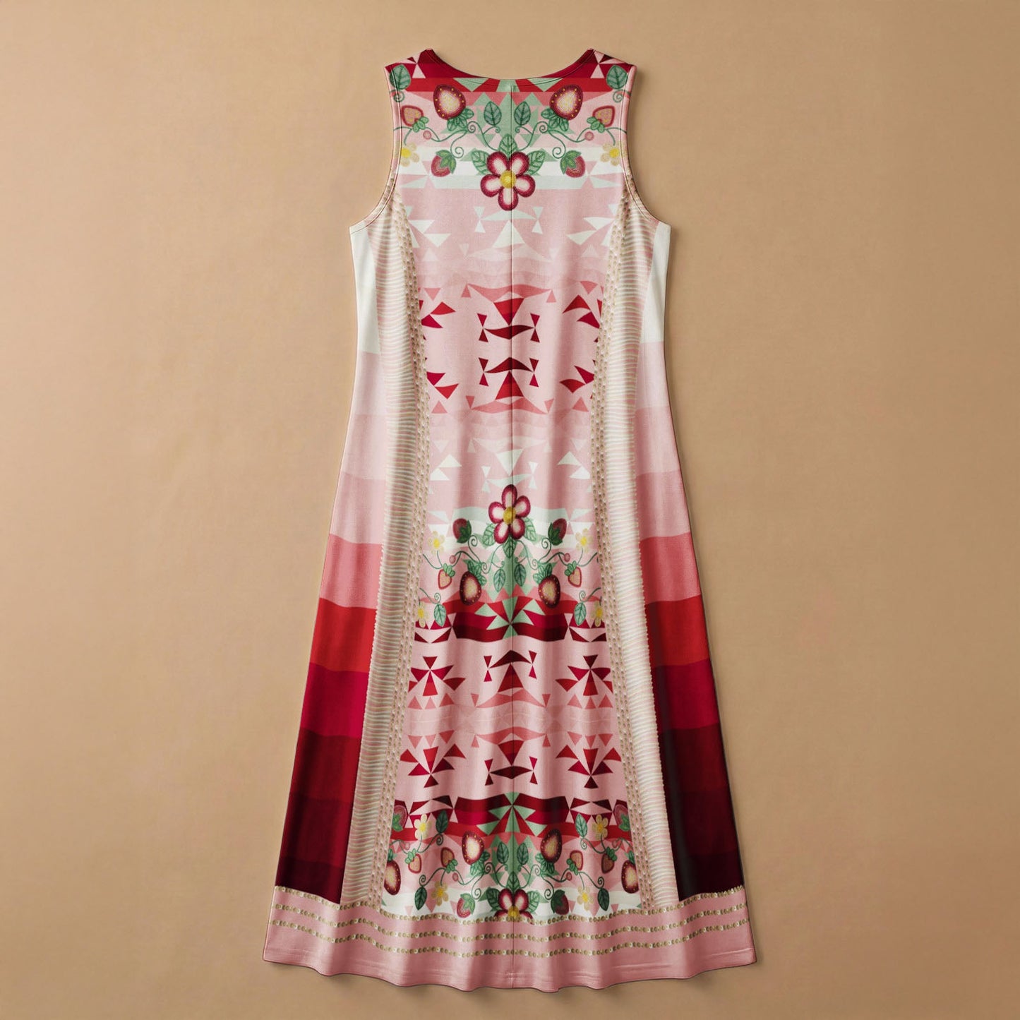 Sacred Strawberry Pink 2 Sleeveless Dress