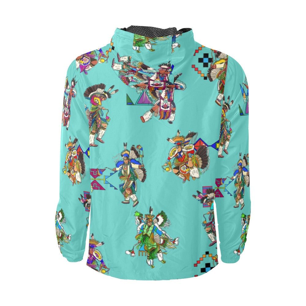 Men's Fancy Dancers Eggshell Blue Men's Windbreaker