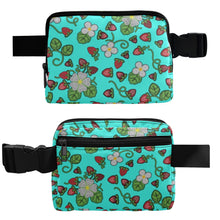 Load image into Gallery viewer, Strawberry Dreams Turquoise Belt Bag
